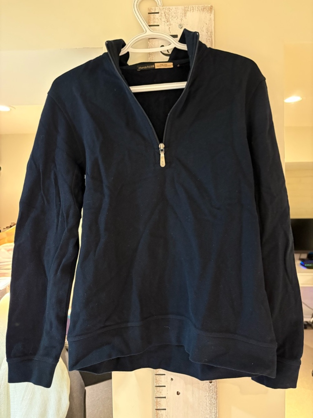Men's Zip-Neck Sweater Pullover - Navy